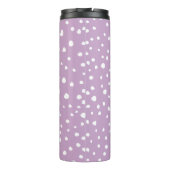 Lila Dalmatische Spots, Dalmatische Stippen, gecit Thermosbeker (Achterkant)