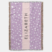 Lila Dalmatische Vlekken, Dalmatische Stippen, Jou Deken (Voorkant Verticaal)