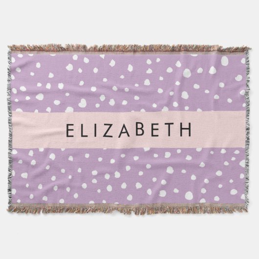 Lila Dalmatische Vlekken, Dalmatische Stippen, Jou Deken (Voorkant)