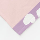 Lila Dalmatische Vlekken, Dalmatische Stippen, Jou Fleece Deken (Hoek)