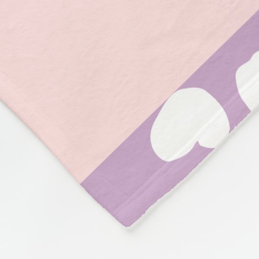 Lila Dalmatische Vlekken, Dalmatische Stippen, Jou Fleece Deken (Hoek)