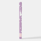 Lila Dalmatische Vlekken, Dalmatische Stippen, Jou iPhone Hoesje (Rechterkant)