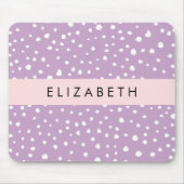 Lila Dalmatische Vlekken, Dalmatische Stippen, Jou Muismat (Voorkant)