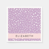 Lila Dalmatische Vlekken, Dalmatische Stippen, Jou Servet (Voorkant)