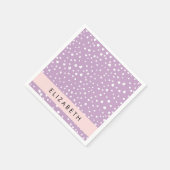 Lila Dalmatische Vlekken, Dalmatische Stippen, Jou Servet (Hoek)