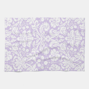 Lila Damask Floral Kitchen Cloth Towel Theedoek