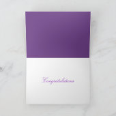 Lila Damask Gefeliciteerd Kaart (Binnen)