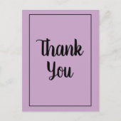 Lila dank briefkaart (Voorkant)