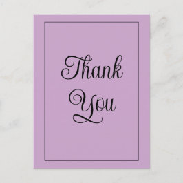 Lila dank briefkaart