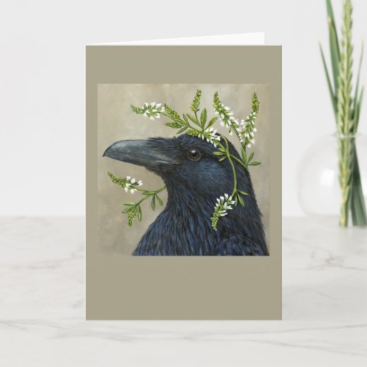 Lila de raven card (verticaal) kaart (Voorkant)