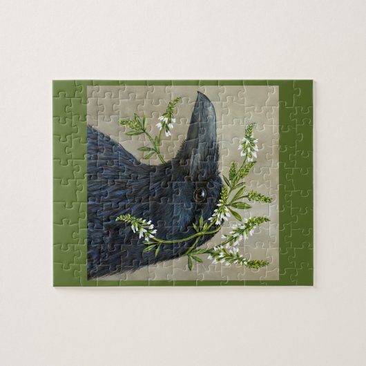 Lila de raven puzzle legpuzzel (Horizontaal)