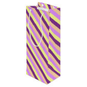 Lila deeg wijn cadeautas (Achterkant Gekanteld)