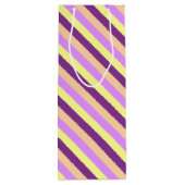 Lila deeg wijn cadeautas (Achterkant)