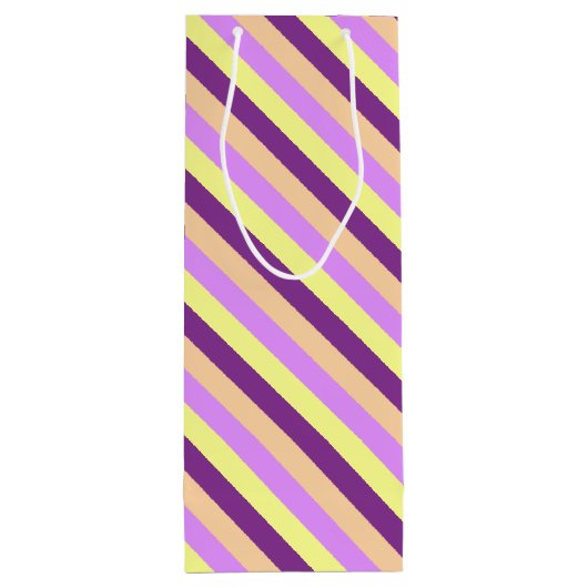 Lila deeg wijn cadeautas (Achterkant)