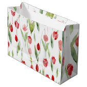 Lila Delight Decoratieve Tassen" Groot Cadeauzakje (Voorkant Gekanteld)