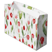 Lila Delight Decoratieve Tassen" Groot Cadeauzakje (Achterkant Gekanteld)