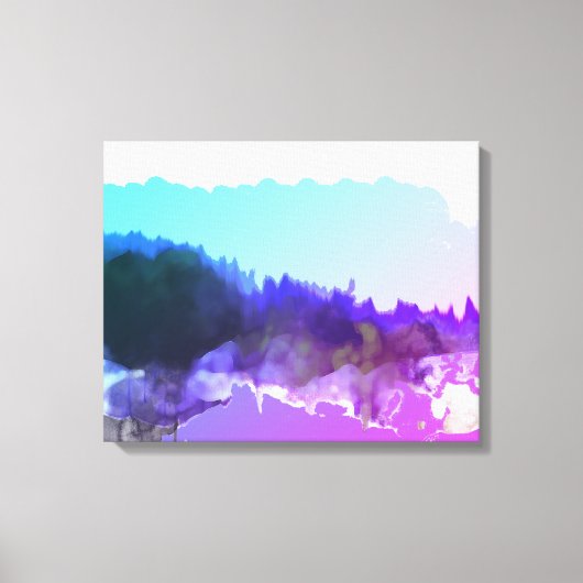 Lila digitaal_kunstlandschap canvas afdruk (Voorkant)