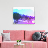 Lila digitaal_kunstlandschap canvas afdruk (Insitu (Woonkamer))