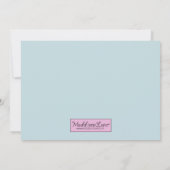 Lila donkerhuid Schaats geeft ijsschaatsen Kaart (Achterkant)