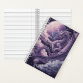 Lila draak in het wolkenjournaal notitieboek (Binnen)