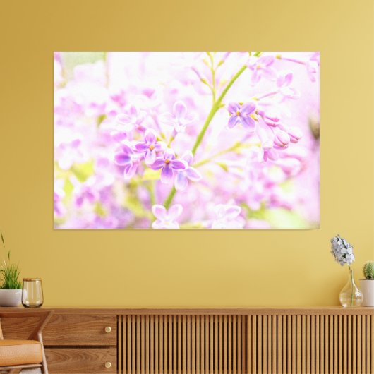 Lila drijvers canvas afdruk (Insitu (Woonkamer))