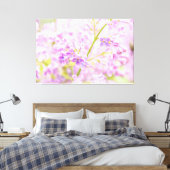 Lila drijvers canvas afdruk (Insitu (Slaapkamer))