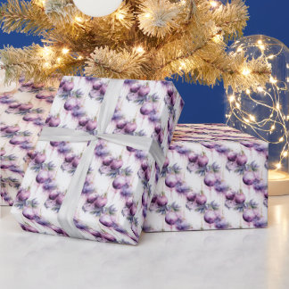 Lila dromen: een samensmelting van Paarse en goude Cadeaupapier
