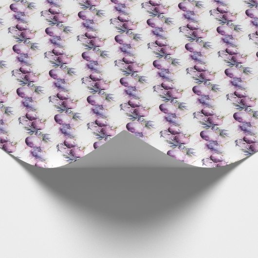 Lila dromen: een samensmelting van Paarse en goude Cadeaupapier (Hoek)