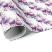 Lila dromen: een samensmelting van Paarse en goude Cadeaupapier (Rol Hoek)