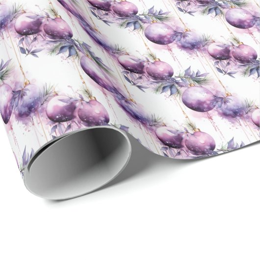 Lila dromen: een samensmelting van Paarse en goude Cadeaupapier (Rol Hoek)