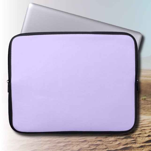 Lila dromen Effen kleur | Klassiek Elegant Laptop Sleeve (Creator heeft geüpload)