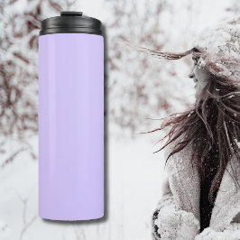 Lila dromen Effen kleur | Klassiek Elegant Thermosbeker