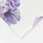 Lila dromen en vlinderfluisteringen fleece deken (Hoek)