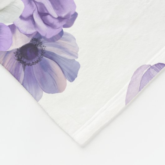 Lila dromen en vlinderfluisteringen fleece deken (Hoek)