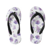 Lila dromen en vlinderfluisteringen kinder teenslippers (Voetbed)