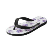 Lila dromen en vlinderfluisteringen kinder teenslippers (Schuin)