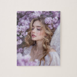 Lila dromen - Serene Spring Angel Legpuzzel