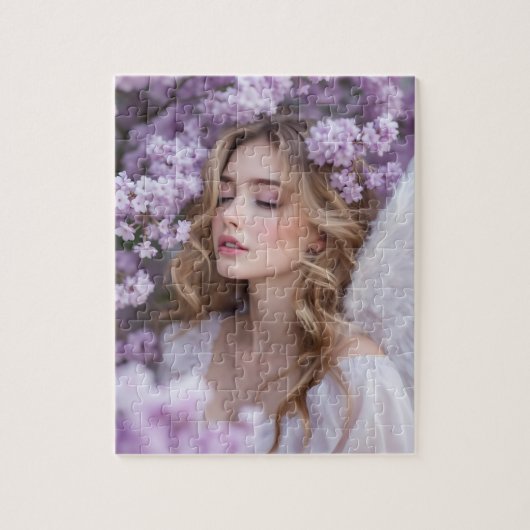 Lila dromen - Serene Spring Angel Legpuzzel (Verticaal)
