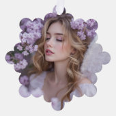 Lila dromen - Serene Spring Angel Ornament Kaart (Voorkant)