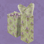Lila Dromen Stijl Groene Damask Decoupage Tissuepapier