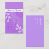 Lila dromen visitekaartje (Voorkant / Achterkant)