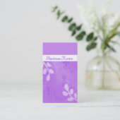 Lila dromen visitekaartje (Staand voorkant)