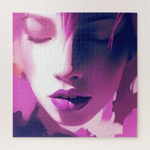 Lila droomfluistering - sereen, etherisch, Paarse Legpuzzel