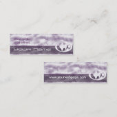 Lila droomprofielkaart mini visitekaartje (Voorkant / Achterkant)