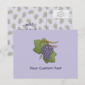 Lila druiven briefkaart (Voorkant / Achterkant)
