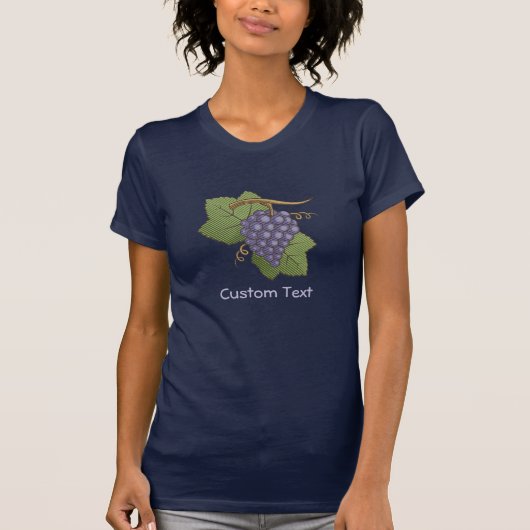 Lila druiven t-shirt (Voorkant)