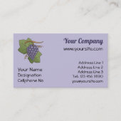 Lila druiven visitekaartje (Voorkant)