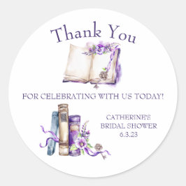 Lila Een nieuw hoofdstuk begint met een toverstaf Ronde Sticker