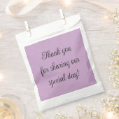 Lila Effen Kleur Bedankzakje (Geknipt)