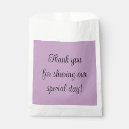 Lila Effen Kleur Bedankzakje